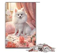 Puzzle de 1000 pièces pour Adultes Motif Chiot choyé décoration Murale ou de Bureau 75 x 50 cm