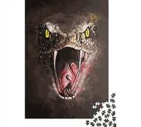 Puzzle de 1000 pièces pour Adultes, Motif Cobra éclaboussé, Puzzle en Papier, décoration intérieure, Cadeau de Noël, 38 x 26 cm / 1000 pièces