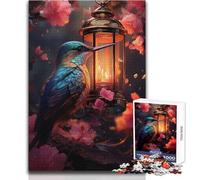Puzzle de 1000 pièces pour Adultes, Motif Colibri et vol, pour Un Moment de détente paisible et satisfaisant Assemblage Parfait, découpe de précision Dimensions:38x52cm