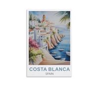 Puzzle de 1000 pièces pour Adultes, Motif Costa Blanca (Espagne), Affiche, défi Stimulant, Puzzle Difficile pour la décoration familiale, 26 x 38 cm