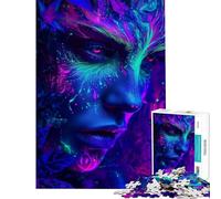 Puzzle de 1000 pièces pour Adultes Motif Esprit de la forêt néon » Jeu de réflexion décoration Murale Cadeau pour Les Amis et la Famille (38x52cm)