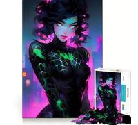 Puzzle de 1000 pièces pour Adultes,Motif Fille Anime Mignonne Découpe de Haute précision,Facile à Apprendre,idéal Développez Votre mémoire,amusez-Vous et apprenez en Toute simplicité