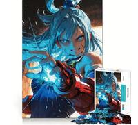 Puzzle de 1000 pièces pour Adultes,Motif Fille d'anime débordante d'énergie Idéal pour stimuler l'esprit,se divertir et se détendre Pièces nettes et sans bavures Activité conviviale et réconfortante