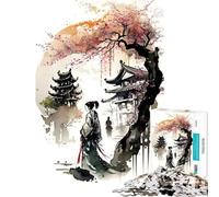 Puzzle de 1000 pièces pour Adultes Motif Fleurs de Cerisier pour s'amuser à la Maison et améliorer sa mémoire Jeu éducatif adapté aux 14 Ans et Plus (50x75cm)