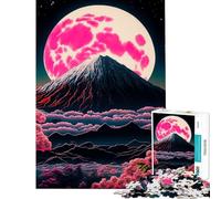 Puzzle de 1000 pièces pour Adultes Motif Fleurs de Cerisier Puzzle Magique Japonais décoration intérieure Cadeau pour Femmes Amis et Famille (38x52cm)