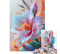 Puzzle de 1000 pièces pour Adultes Motif Floral aux Teintes Pastel idéal pour Un Jeu éducatif et intellectuel Une activité Artistique ou familiale (38x26cm)