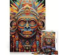 Puzzle de 1000 pièces pour Adultes, Motif Guerrier Huichol, idéal pour développer la logique et s'amuser Facilement Bords de qualité supérieure Un Cadeau Charmant (38x52cm)