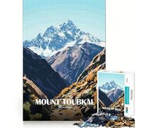Puzzle de 1000 pièces pour adultes, motif montagne Toubkal, Maroc, art de paysage, art des bords de qualité supérieure, jouet pour développer les capacités cognitives, jeu de loisirs, plaisir