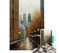 Puzzle de 1000 pièces pour Adultes Motif Montréal Canada Un Puzzle Original et Amusant idéal pour décorer Un Mur pour Un Anniversaire ou Noël (50x75cm)