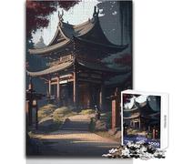 Puzzle de 1000 pièces pour Adultes, Motif pagode du Jour, Loisir Relaxant et apaisant d'intérieur, Assemblage précis, Dimensions 50x75cm