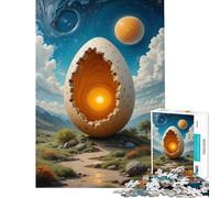 Puzzle de 1000 pièces pour Adultes Motif Paysage d'œufs fêlés idéal pour s'amuser à la Maison Cadeau pour Femmes et Famille à partir de 14 Ans (38x26cm)