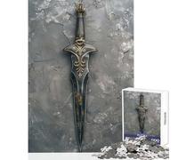 Puzzle de 1000 pièces pour Adultes Motif Poignard de Ninja Antique Jeu de réflexion et d'apprentissage Jouet éducatif à Monter soi-même Cadeau Original pour Un Anniversaire ou Un Cadeau Unique