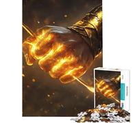 Puzzle de 1000 pièces pour Adultes Motif Poing de feu ﹨u et flèche idéal pour Un Jeu éducatif et Un défi Une décoration Murale ou Un Cadeau Artistique (Taille 50x75cm)