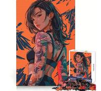 Puzzle de 1000 pièces pour Adultes, Motif Tatouage corporel féminin, idéal pour la Pleine Conscience et Les Loisirs (38x26cm)