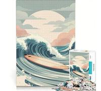 Puzzle de 1000 pièces pour Adultes Motif Vintage de Balade en mer décoration Murale Niveau de difficulté Difficile Cadeau Unique pour Un Anniversaire ou Noël 50x75cm