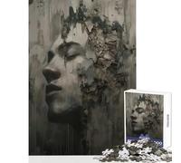 Puzzle de 1000 pièces pour Adultes Motif Visage en ruines Décoration intérieure Jeu de Construction Chaque pièce est Unique Dimensions 38x26cm