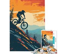 Puzzle de 1000 pièces pour Adultes Motif VTT rétro Jeu éducatif et Stimulant Cadeau Anti-Stress idéal pour Un Anniversaire (Dimensions 38x52cm)
