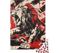 Puzzle de 1000 pièces pour Adultes - Motifs de Tigres - Puzzle carré en Bois - Pièces Uniques - Jeu éducatif et Amusant - 38 x 26 cm / 1000 pièces