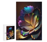 Puzzle de 1000 pièces pour Adultes - Motifs Floraux, pétales colorés et Scintillants, Illustration familiale, Affiche de Peinture, Puzzle Amusant et Stimulant, idéal pour Les soirées Jeux,70 x100cm