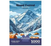 Puzzle De 1000 Pièces pour Adultes Mount Everest Base Camp Puzzles pour Adultes Vacances À La Maison Tue-t-il Le Temps Chaque Pièce Est Unique - Un pour Les Joueurs 52x38cm/1000pcs