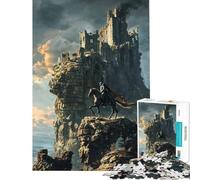 Puzzle de 1000 pièces pour Adultes Murmures des royaumes en ruines Jeu éducatif défi Jeu Relaxant amélioration de la mémoire Cadeau d'anniversaire (50x75cm)