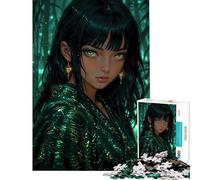 Puzzle de 1000 pièces pour Adultes « Murmures du Royaume de Jade » Décoration d'intérieur pour Anniversaire Noël Jeux relaxants à partir de 14 Ans (38x26cm)