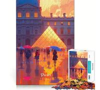 Puzzle de 1000 pièces pour Adultes,Musée du Louvre,Jeu d'articulation Fin,défi Intelligent,Divertissement Calme,Cadeau d'anniversaire ou Loisir (38x52cm)