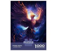 Puzzle De 1000 Pièces pour Adultes Mystical Phoenix Bird Adolescents Puzzles Anti-Stress Jeux Difficiles Défi Activités Amusantes À La Maison 70x50cm/1000pcs