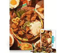 Puzzle de 1000 pièces pour Adultes Nature Morte sur Le thème de la Nourriture Philippine Découpe Parfaite Jeu de Concentration pour Un Moment de détente et de Plaisir Cadeau ou de Loisir