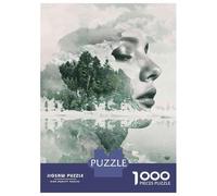 Puzzle De 1000 Pièces pour Adultes Nature's Reflection Artistic Landscape Photography Puzzles pour Adultes - Améliore La Mémoire - Liste De Souhaits avec Le Père Noël - Cadeaux Anti-Stress 52x38cm/10