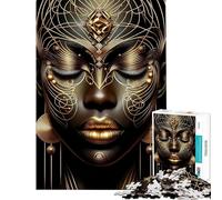 Puzzle de 1000 pièces pour Adultes NBWO Déesse Africaine Jeu Manuel pour Adolescents pour améliorer la mémoire pour Les Amis et la Famille (Dimensions 38x52cm)