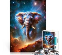 Puzzle de 1000 pièces pour Adultes Nébuleuse de l'Éléphant Cosmique Jouets à Faire soi-même Cadeau pour Les Anniversaires 52x38cm