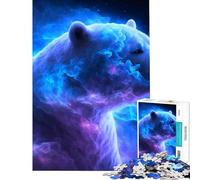 Puzzle de 1000 pièces pour Adultes Nébuleuse de l'ours Polaire Jeu éducatif défi Jouet Relaxant Cadeau d'anniversaire œuvre d'art (Dimensions 38x52cm)