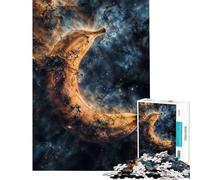 Puzzle de 1000 pièces pour Adultes Nébuleuse Spatiale et Banane Défi éducatif Cadeau pour Femmes Jeu Manuel à partir de 14 Ans 38x26cm