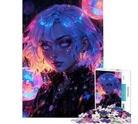 Puzzle de 1000 pièces pour Adultes Neon Future Dreamer Un défi à relever pour s'amuser en Famille Jeu Amusant à partir de 14 Ans (38x26cm)
