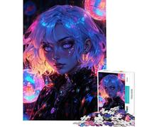 Puzzle de 1000 pièces pour Adultes Neon Future Dreamer Un Jeu éducatif et Stimulant Difficile et interactif à partir de 14 Ans 38x52cm