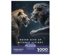 Puzzle De 1000 Pièces pour Adultes Never Give Up Motivation Puzzles pour Adolescents Jeu Manuel Défi Difficile Cadeau d'anniversaire, Cadeaux, 52x38cm/1000pcs