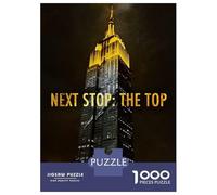 Puzzle De 1000 Pièces pour Adultes Next Stop The Top Puzzle pour Adultes Jeux Relaxants Améliorent La Mémoire Jeu Stimulant Cadeaux 38x26cm/1000pcs