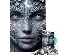 Puzzle de 1000 pièces pour Adultes Nymphe de la forêt au Clair de Lune Un défi à relever pour se détendre Pendant Les Vacances Jouet Anti-Stress adapté aux Personnes de 14 Ans et Plus (50x75cm)