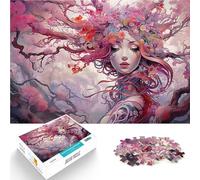 Puzzle de 1000 pièces pour Adultes Nymphe de l'arbre Sakura Réduction du Stress intéressante Décoration Parfaite 38x26cm