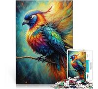 Puzzle de 1000 pièces pour Adultes Oiseau Arc-en-Ciel Défi Difficile pour soulager Le Stress Excellent Cadeau pour Les Jeux 52x38cm