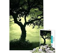Puzzle de 1000 pièces pour Adultes Oiseau en Silhouette sur Un Arbre Activités Amusantes à la Maison Cadeau pour Femmes Jeu de réflexion à partir de 14 Ans (50x75cm)