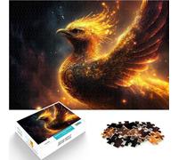 Puzzle de 1000 pièces pour Adultes Oiseau Phénix Fait de Papier，Convient aux Personnes âgées de 14 Ans et Plus Accueil Jeux éducatifs Jouets DIY Car C'est Un pour Toute la Famille。