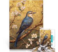 Puzzle de 1000 pièces pour Adultes Oiseau sur Un Arbre Fabriqué en Carton pour Les 14 Ans et Plus Jeux éducatifs Décoration d'intérieur Cadeaux du Père Noël Secret。Taille:38x52cm/14.96x20.47pouce