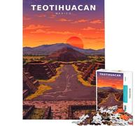 Puzzle de 1000 pièces pour Adultes Ombres dorées sur l'avenue des Morts Difficile et Stimulant Décoration Murale Jouet éducatif À partir de 14 Ans (50x75cm)