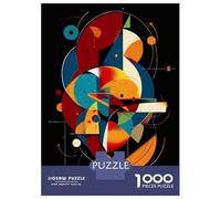 Puzzle De 1000 Pièces Pour Adultes Orbital Alignment - Modern Geometric Abstract Puzzle Pour Adultes, Jouet, Décoration Murale, Analyse Et Logique, Cadeaux Uniques Pour Anniversaire Et Noël 52x38cm/10