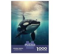 Puzzle De 1000 Pièces pour Adultes Orca 3 Puzzles pour Adultes, Jeu Manuel, Cadeau d'anniversaire, Activités Amusantes À La Maison, 38x26cm/1000pcs