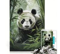 Puzzle de 1000 pièces pour Adultes Panda dans Un Bambou Bliss Impossible Game Anti-Stress Cadeau Unique pour Un Anniversaire ou Noël 50x75cm