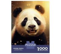 Puzzle De 1000 Pièces pour Adultes Panda Pandas Puzzle Casse-tête Jeu De Rapidité des Mains pour Les Joueurs 38x26cm/1000pcs