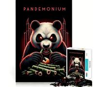 Puzzle de 1000 pièces pour Adultes Panda Pandemonium Jeu Amusant et Facile à Assembler,idéal pour développer Ses compétences cérébrales,se divertir ou s'amuser Pendant Un Anniversaire (50x75cm)